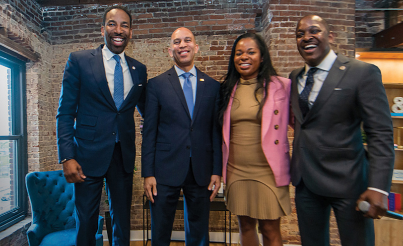 ORS with Minority Leader Jeffries and Atlanta Mayor Andre Dickens.